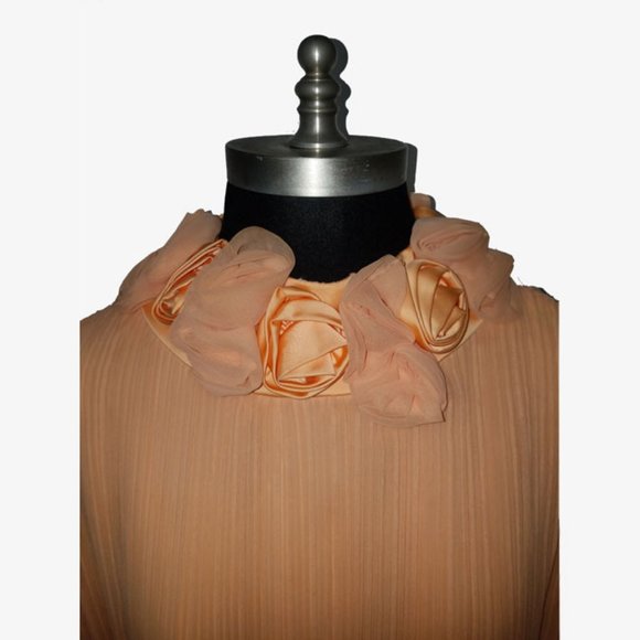 Vtg 70s Deadstock Cocktail Party Dress 10 - Picture 3 of 13